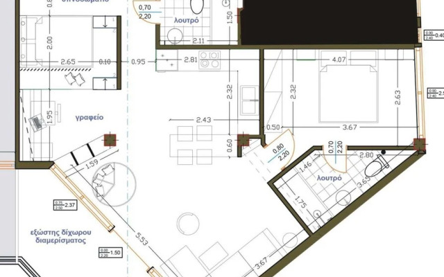 Luxury 80m2 Apartment With Balkony Downtown