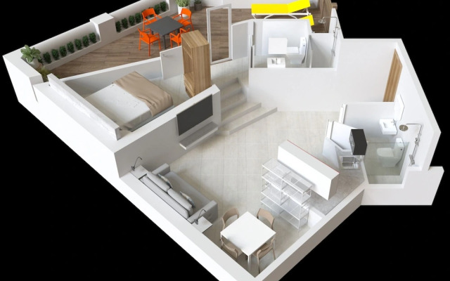 1 Bedroom Standard Penthouse room with city view