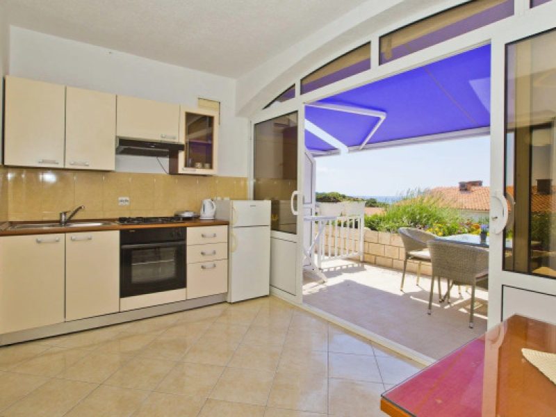 1 Bedroom Double Apartment with balcony and with sea view